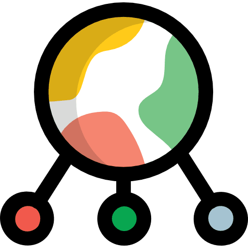 Network connector multimedia network icon