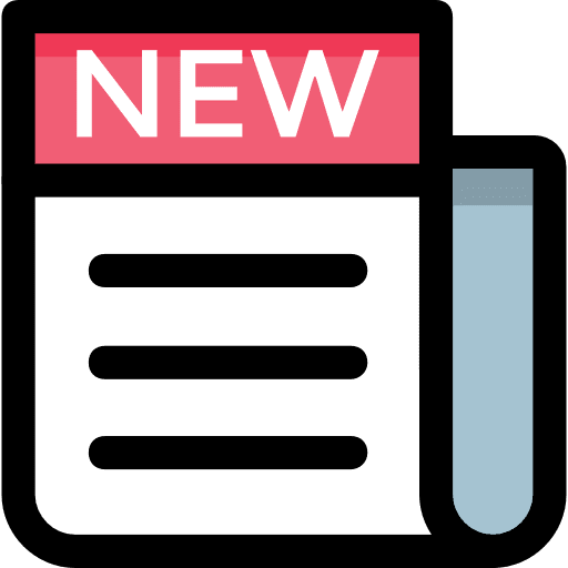 Newspaper news feed news communications icon