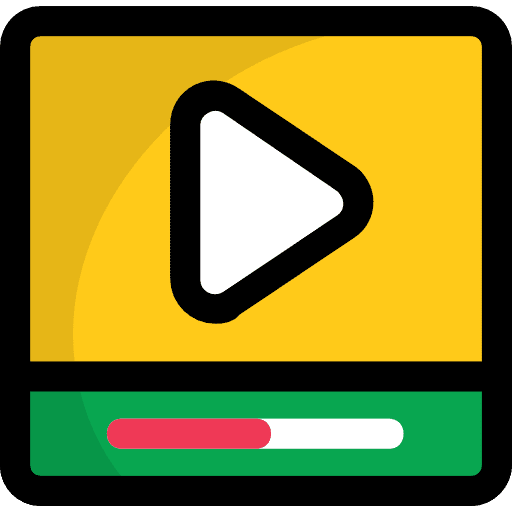 Video player interface music and multimedia multimedia option icon