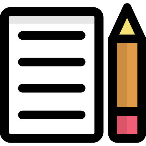 Blog marketing pencil blogging icon