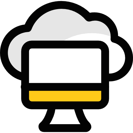 Monitor tv screen technology icon