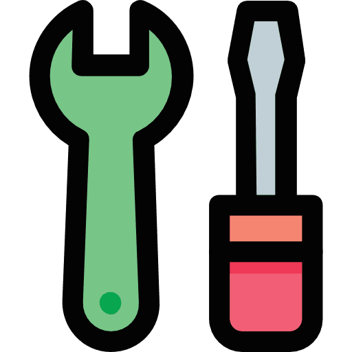 Repair tools construction and tools screwdriver repair tools icon