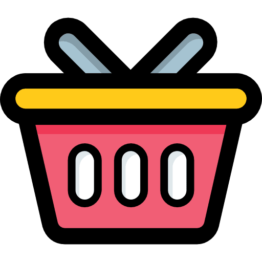 Shopping basket commerce and shopping online shop commerce icon