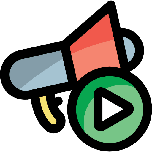 Megaphone loudspeaker business and finance bullhorn icon