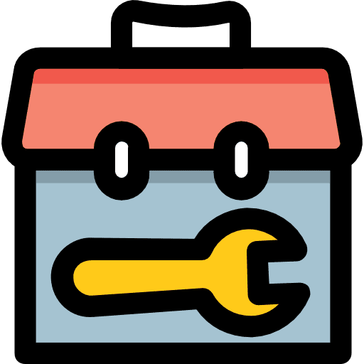 Toolbox construction and tools carpentry tool icon
