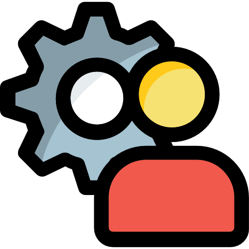 User avatar construction and tools social icon