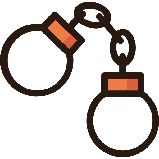Handcuffs arrest prision security icon