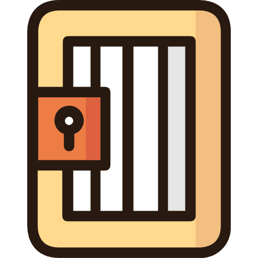 Jail prison jailhouse imprisoned icon