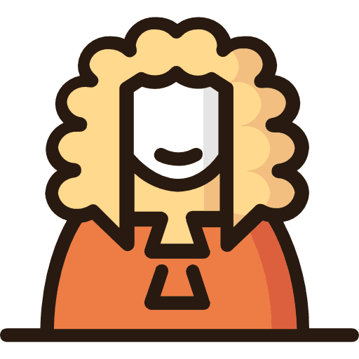Judge law man people icon