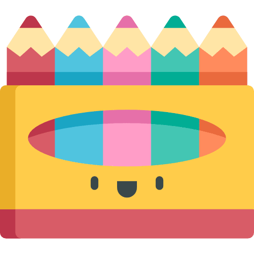 Colors colors art and design education icon