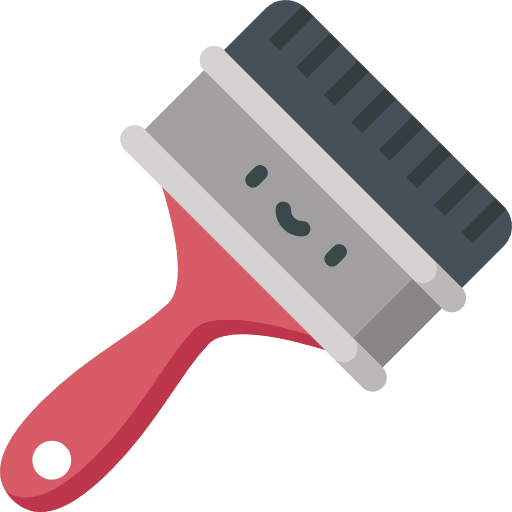 Brush construction paint brushes art and design icon