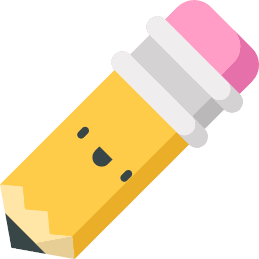 Pencil tools and utensils art and design writing icon