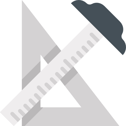 Ruler tools construction and tools home repair icon