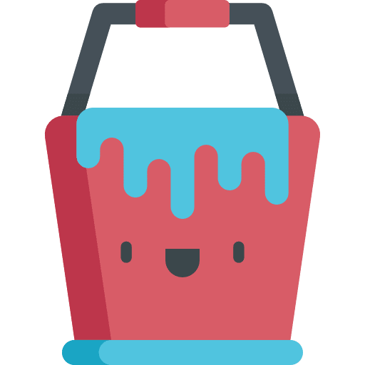 Bucket graphic tool paint interface icon