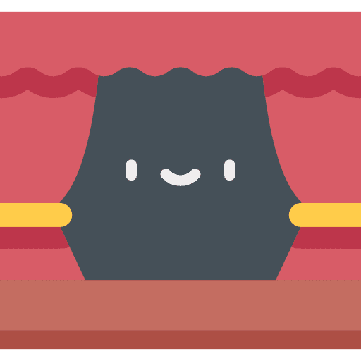 Curtain curtain theater furniture and household icon