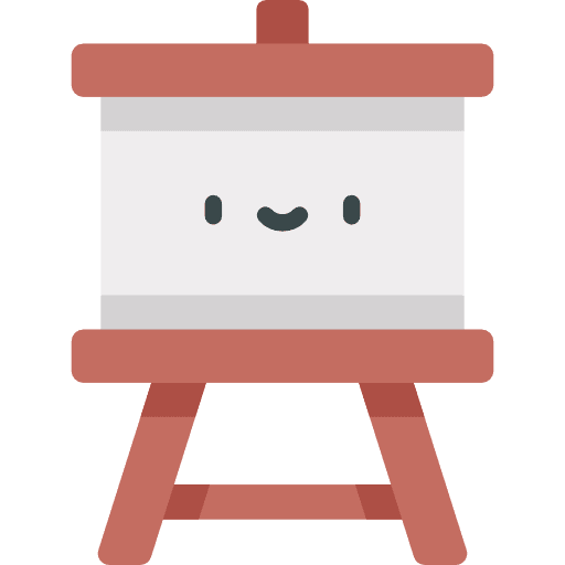 Easel tool paint art icon