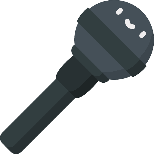 Microphone music and multimedia audio voice icon