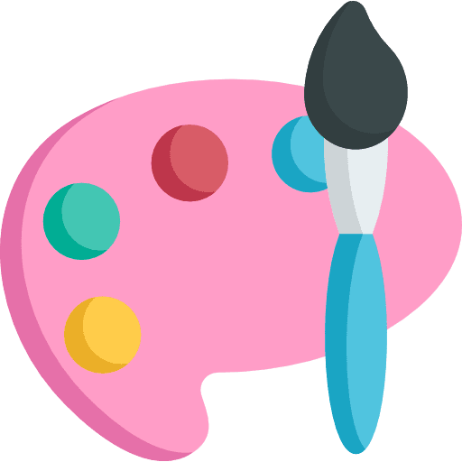 Palette art and design interface artistic icon