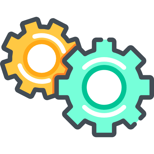 Settings settings gear tools and utensils icon