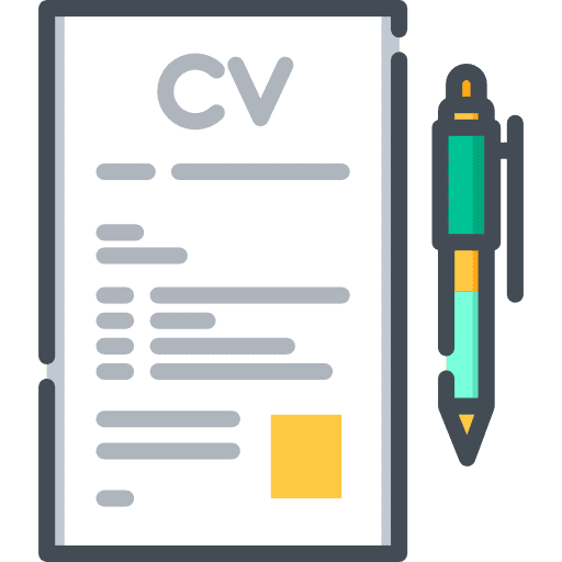 Curriculum vitae application personal profile business icon