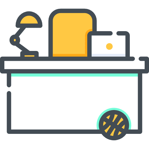 Desk desk furniture studio icon