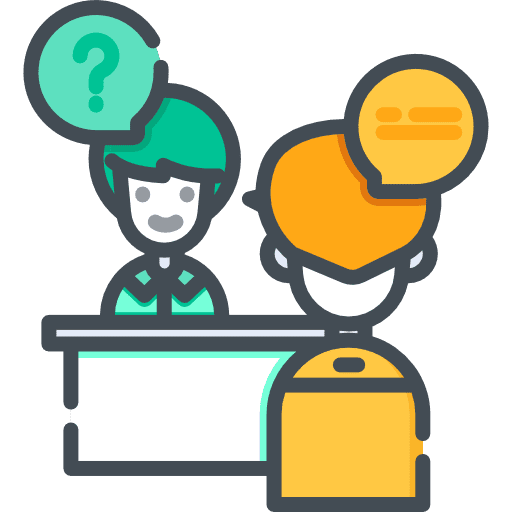 Interview teamwork interview people icon