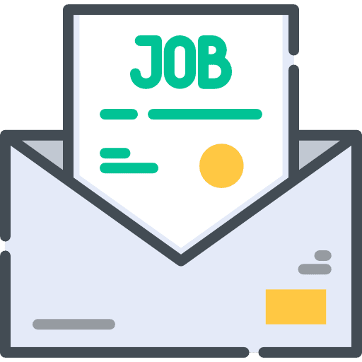 Job offer envelope business and finance icon