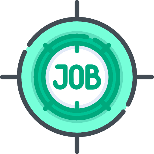 Target employment job search target icon