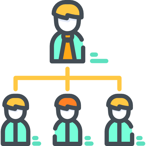 Teamwork business and finance networking teamwork icon