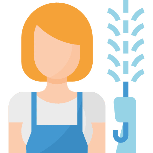 Cleaner worker profession job icon