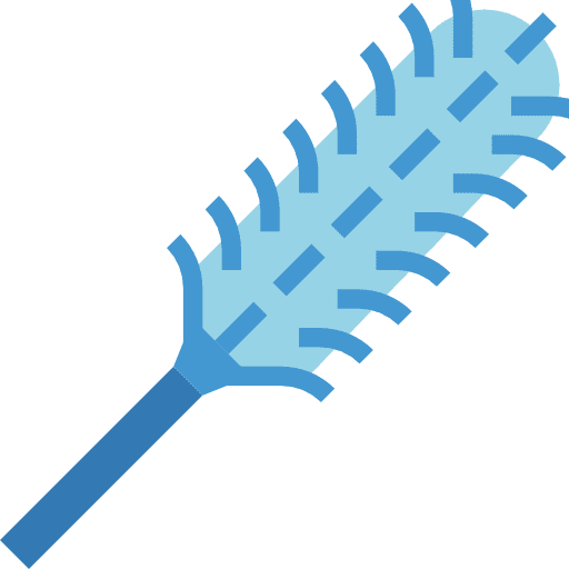 Duster tool waste furniture and household icon