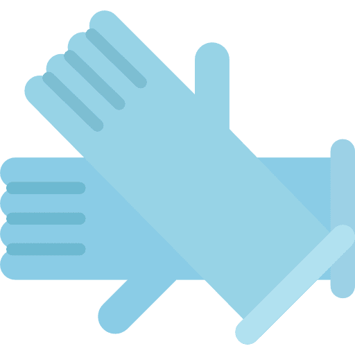 Gloves latex security protection icon