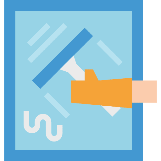 Window cleaning window cleaner tools and utensils icon
