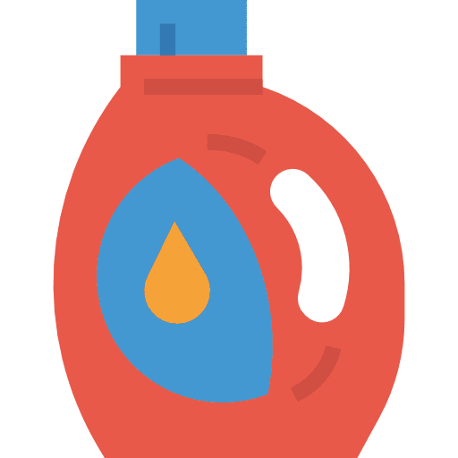 Detergent tools and utensils cleaning chemical icon