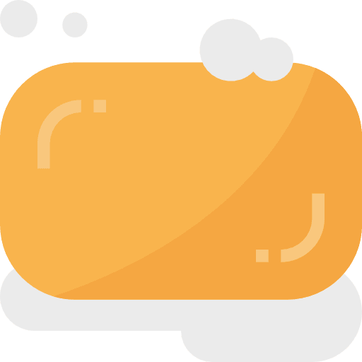 Soap bubbles wellness bathing icon