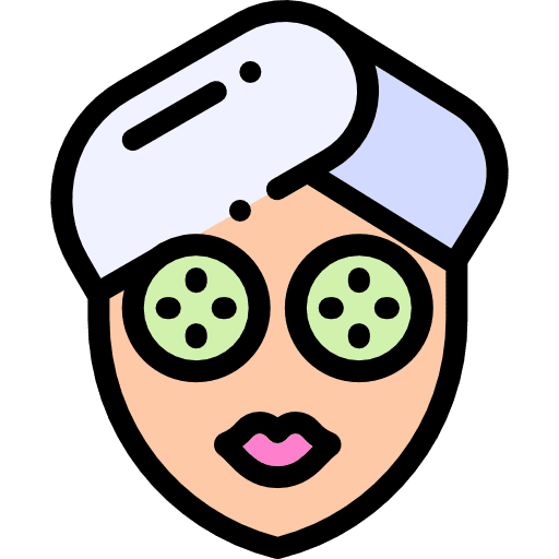 Facial mask face wellness cosmetics icon