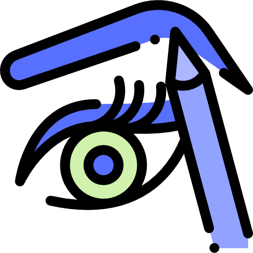 Liner eyebrows liner beauty icon