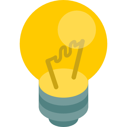 Light bulb light bulb idea isometric icon