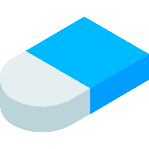 Eraser tools and utensils clean eraser icon