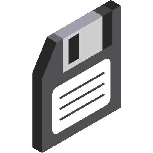 Floppy disk interface electronics multimedia icon