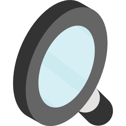 Magnifying glass symbol tool tools and utensils icon