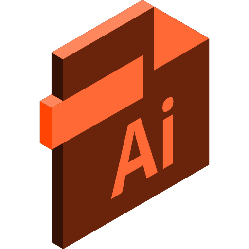 Ai document graphic design files and folders icon