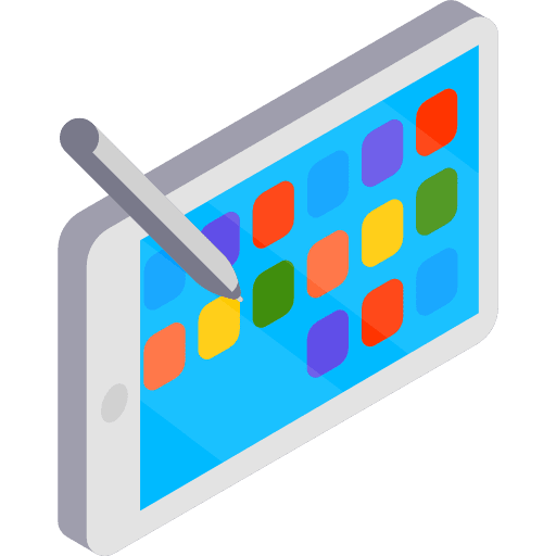 Tablet gadget electronics pencil icon