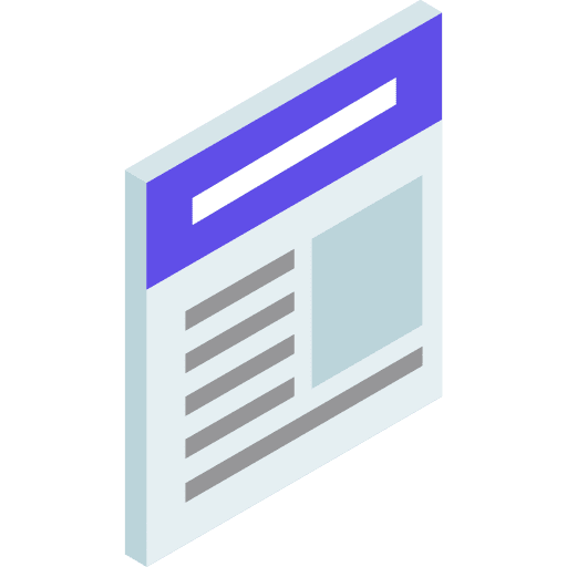 Web design layout sample ui icon