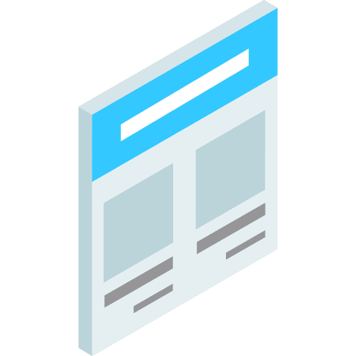 Web design stencil web design layout icon