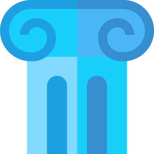 Column ornamental column art icon