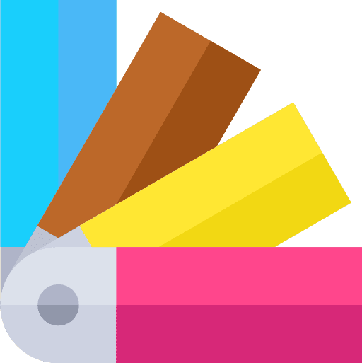 Swatches palette colours paint swatch icon