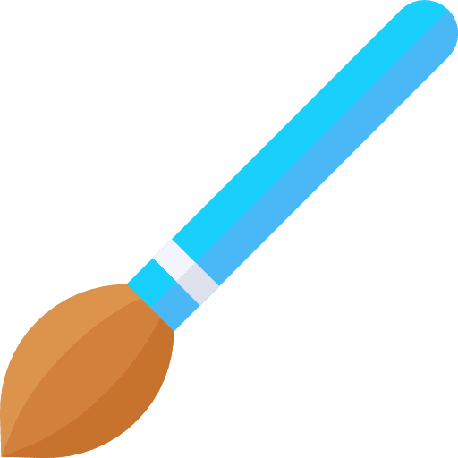 Paint brush art and design paint brush brushes icon