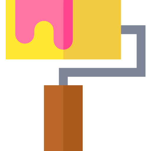 Roller redecorate paint roller paint icon