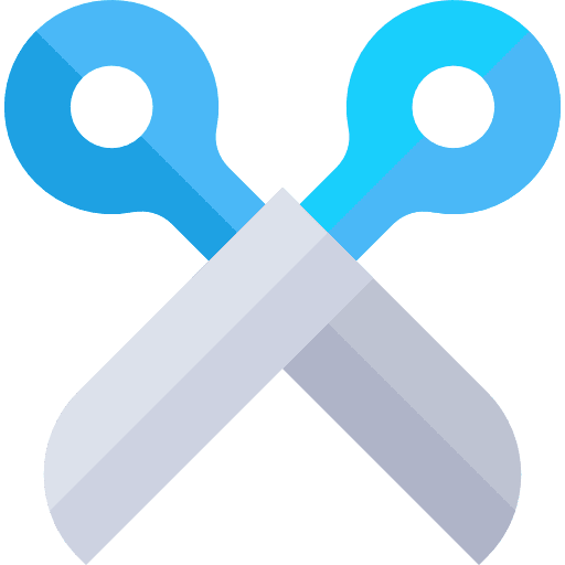 Scissors edit tools art and design cut icon